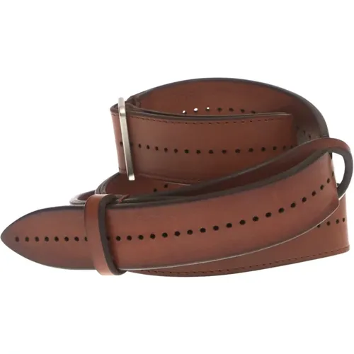 Stylish Leather Belt with Holes , male, Sizes: ONE SIZE - Orciani - Modalova