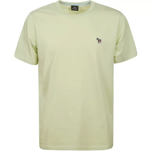 Zebra Badge Baumwoll T-Shirt , Herren, Größe: M - Paul Smith - Modalova