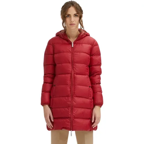 Reversible Hooded Puffer Jacket , female, Sizes: M - Centogrammi - Modalova