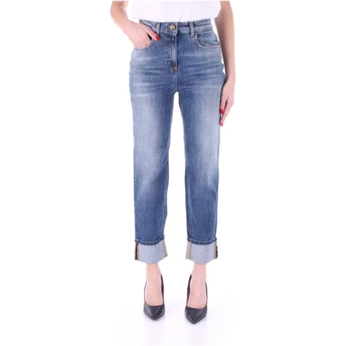 Stilvolle Gerades Jeans , Damen, Größe: W27 - Elisabetta Franchi - Modalova