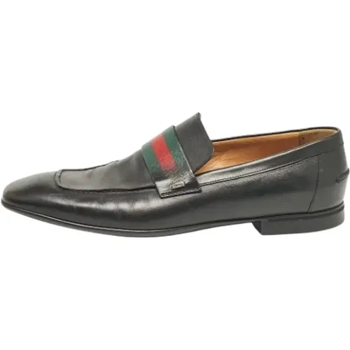 Pre-owned Leather flats , male, Sizes: 10 UK - Gucci Vintage - Modalova