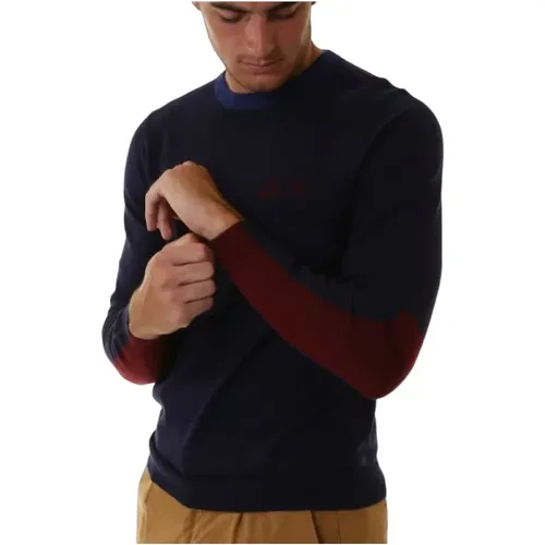 Sweater with Crew Neck , male, Sizes: M, 3XL - Sun68 - Modalova