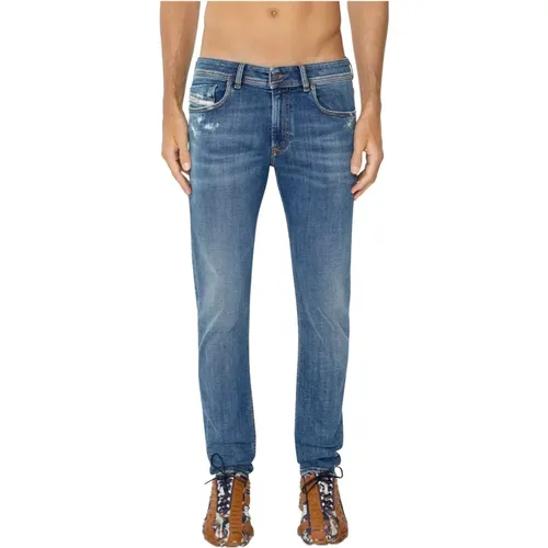 Slim Fit Blaue Jeans , Herren, Größe: W32 L32 - Diesel - Modalova