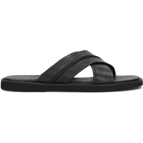 Herren-Ledersandalen mit gekreuzten Riemen , Herren, Größe: 41 EU - Kazar - Modalova