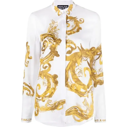 Shirts White , female, Sizes: S, M, XS - Versace Jeans Couture - Modalova