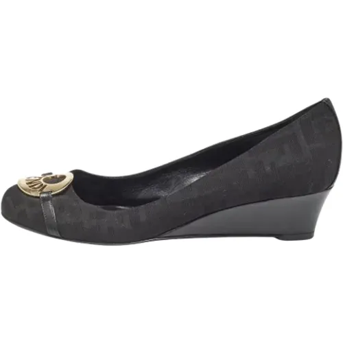 Pre-owned Canvas heels , female, Sizes: 8 UK - Fendi Vintage - Modalova