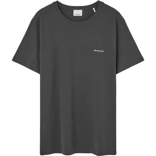 Black Logo Miniature Shirt , male, Sizes: M - Isabel marant - Modalova