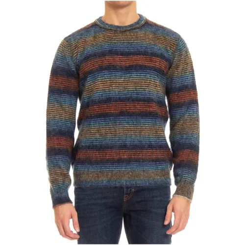 Italian Jacquard Sweaters , male, Sizes: XL, M - Roberto Collina - Modalova