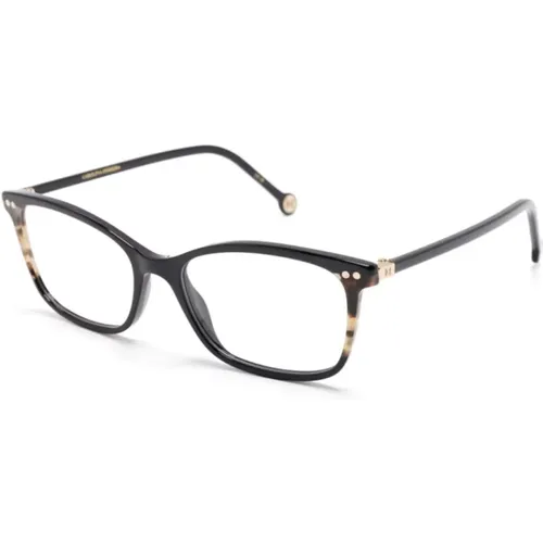 Schwarze Optische Brille, Alltagsstil,Braun/Havanna Optische Brille Stilvolles Design - Carolina Herrera - Modalova