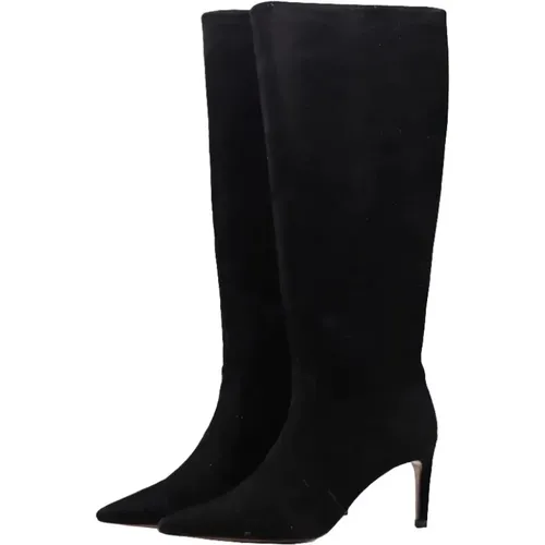 Elevate Your Style with Suede Heel Boots , female, Sizes: 7 UK, 6 UK - Bibi Lou - Modalova