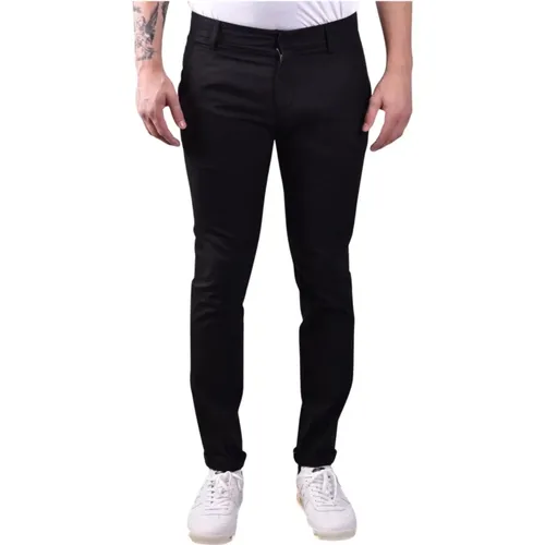 Stylish Slim-Fit Trousers for Men , male, Sizes: W36, W32 - Dondup - Modalova