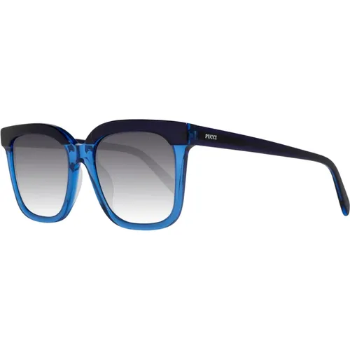 Blaue Damen-Sonnenbrille mit Verlaufsgläsern - EMILIO PUCCI - Modalova