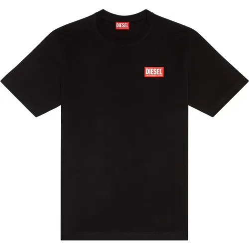 T-Shirt mit Logo-Patch Diesel - Diesel - Modalova