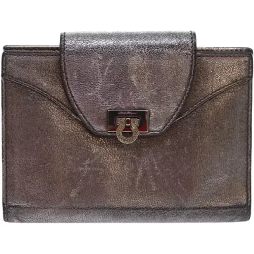 Pre-owned Leder Portemonnaies , Damen, Größe: ONE Size - Salvatore Ferragamo Pre-owned - Modalova