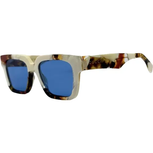 Square Sunglasses with Marble Effect , unisex, Sizes: ONE SIZE - Gucci - Modalova