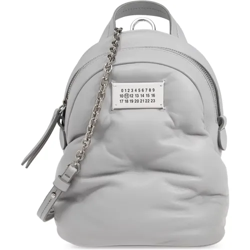 Leder-Rucksack mit Taschentrageoption - Maison Margiela - Modalova