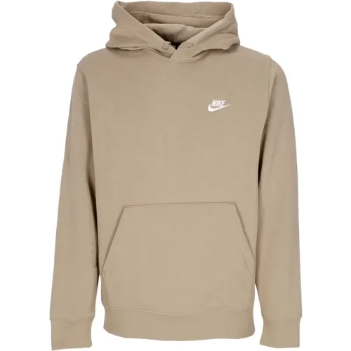 Sportswear Club Fleece Hoodie Khaki - Nike - Modalova