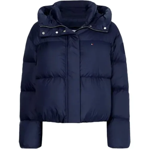 Kurze Daunenjacke, Desert Sky - Tommy Hilfiger - Modalova