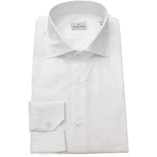 Cotton French Collar Shirt , male, Sizes: 2XL, L, M, XL, S, 4XL - Bagutta - Modalova