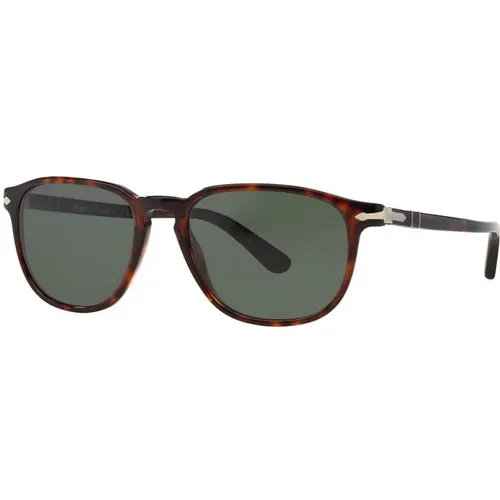 S Sunglasses in Havana Green , male, Sizes: 52 MM - Persol - Modalova