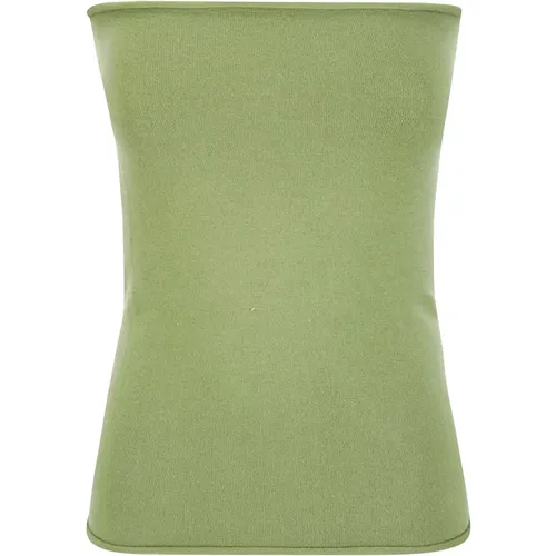 Cashmere Bustier Top , female, Sizes: ONE SIZE - Extreme Cashmere - Modalova