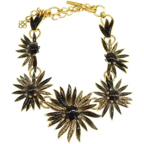 Pre-owned Metal necklaces , female, Sizes: ONE SIZE - Oscar De La Renta Pre-owned - Modalova