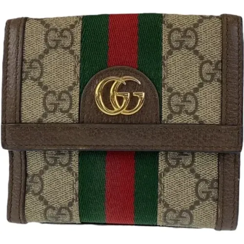 Pre-owned Canvas wallets , female, Sizes: ONE SIZE - Gucci Vintage - Modalova