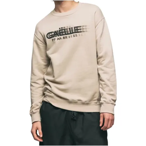 Men's Sweatshirt with Print , male, Sizes: S - Gaëlle Paris - Modalova