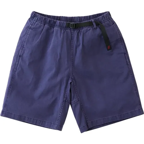 Grau Lila Pigmentgefärbte Shorts , Herren, Größe: L - Gramicci - Modalova