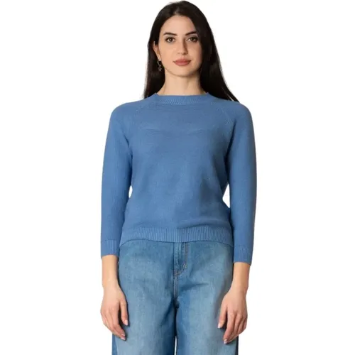 Baumwollpullover - Himmelblau - Max Mara Weekend - Modalova