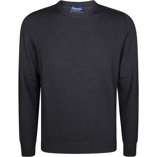 Merino Rundhals Pullover , Herren, Größe: M - Drumohr - Modalova