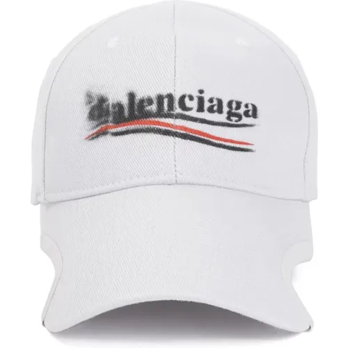 Political Stencil Hat , male, Sizes: S - Balenciaga - Modalova