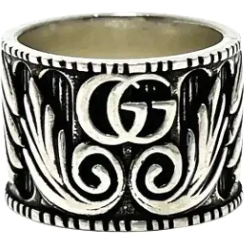 Pre-owned Silver rings , female, Sizes: ONE SIZE - Gucci Vintage - Modalova