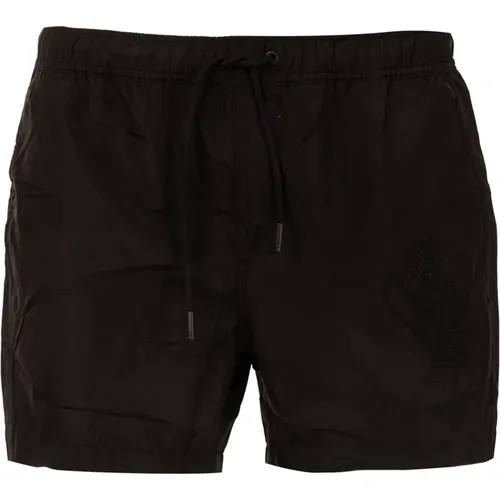 Kurze Boardshorts Eleganter Einfarbiger Badeanzug , Herren, Größe: XL - Bikkembergs - Modalova