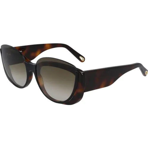 Ce754S-004 Sunglasses Gradient Havana , female, Sizes: 59 MM - Chloé - Modalova