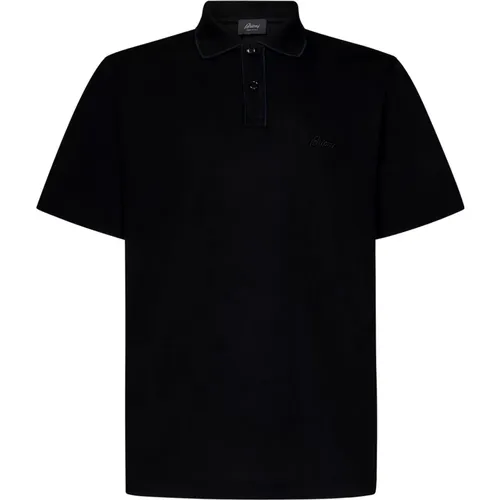Cotton Polo Shirt with Logo Embroidery , male, Sizes: S - Brioni - Modalova