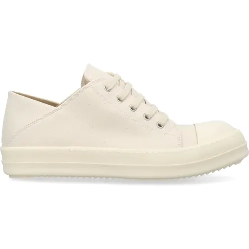 Mens Shoes Sneakers Natural Milk Ss24 , male, Sizes: 10 UK - Rick Owens - Modalova