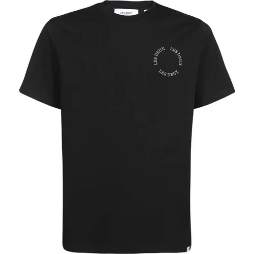 Baumwoll Logo Print T-Shirt , Herren, Größe: S - Les Deux - Modalova