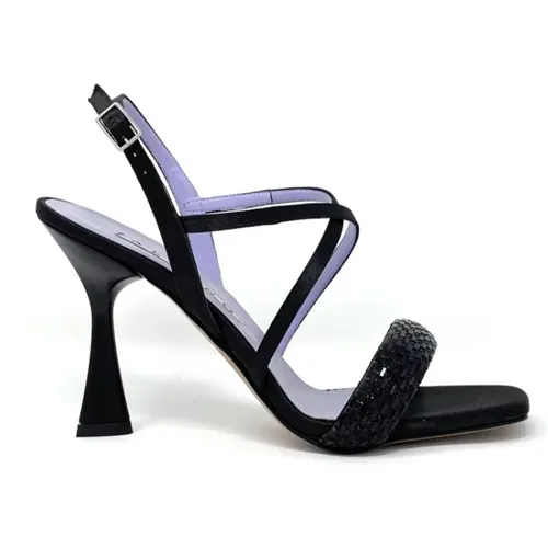 Satin sandal , female, Sizes: 6 UK, 7 UK, 5 UK - Albano - Modalova