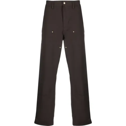Cotton Trousers with Zip and Button Closure , male, Sizes: W30, W29, W31, W33 - Carhartt WIP - Modalova
