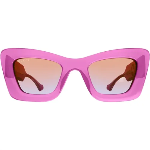Transparente Oversize Cat-Eye Sonnenbrille - Gucci - Modalova