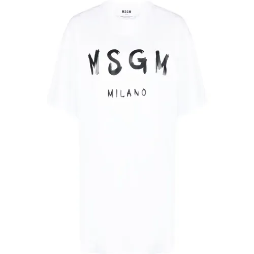 Stilvolle T-Shirts und Polos , Damen, Größe: XS - Msgm - Modalova