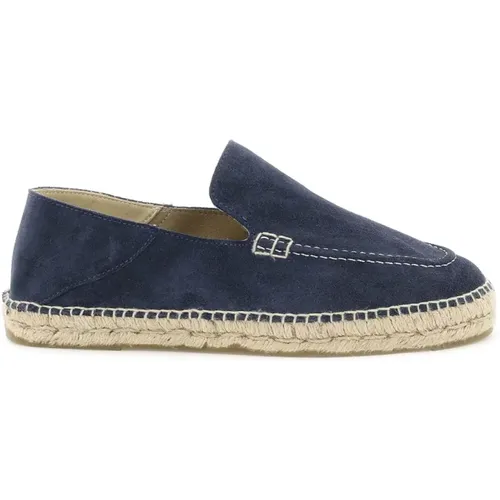 Espadrille-style Suede Leather Loafers , male, Sizes: 8 UK, 6 UK, 9 UK, 7 UK - Manebí - Modalova