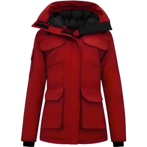 Dicke Winterjacke Damen Rot , Damen, Größe: M - Matogla - Modalova