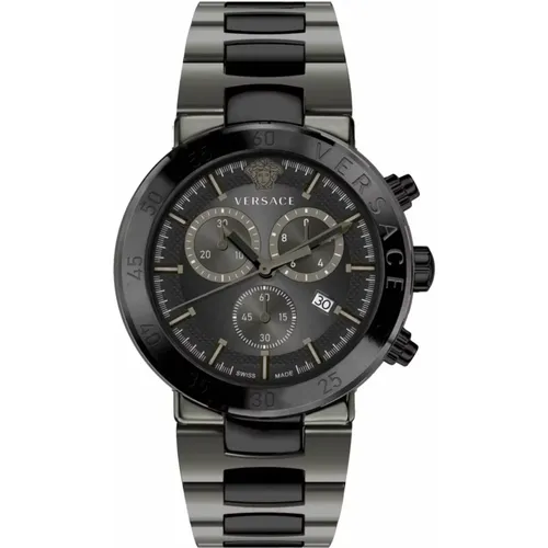 Urban Mystique Chronograph Watch , male, Sizes: ONE SIZE - Versace - Modalova