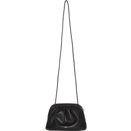 Pleated Crossbody Bag , female, Sizes: ONE SIZE - A.p.c. - Modalova