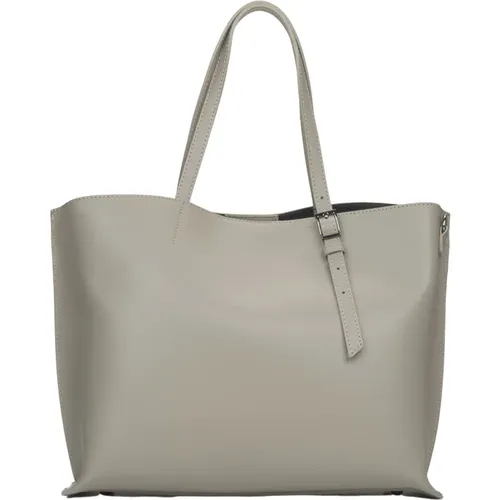 Damen Shopper Tasche aus Premium Italienischem Leder Modell Er00115089 - Estro - Modalova