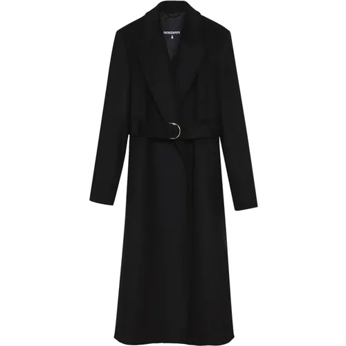 Coat Essential coat with belt , female, Sizes: M - PATRIZIA PEPE - Modalova
