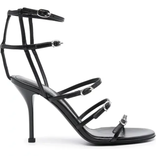 Cut-Out Leather Sandals , female, Sizes: 7 UK, 3 UK, 5 UK - alexander mcqueen - Modalova