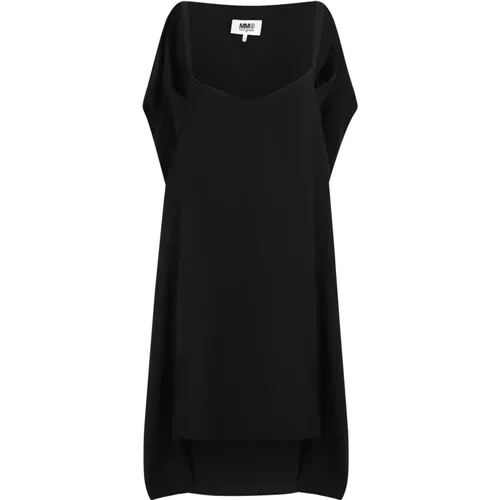 Asymmetrical Sleeveless Dress , female, Sizes: 2XS - MM6 Maison Margiela - Modalova